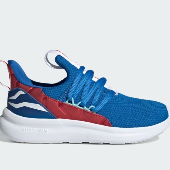 adidas Marvel Captain America Lite Racer Adapt 7.0 Shoes 6Y 8 Womens - Picture 1 of 14